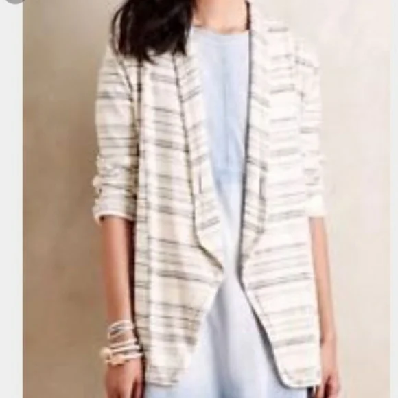 Anthropologie Saturday Sunday Striped Cardigan - Picture 2 of 8